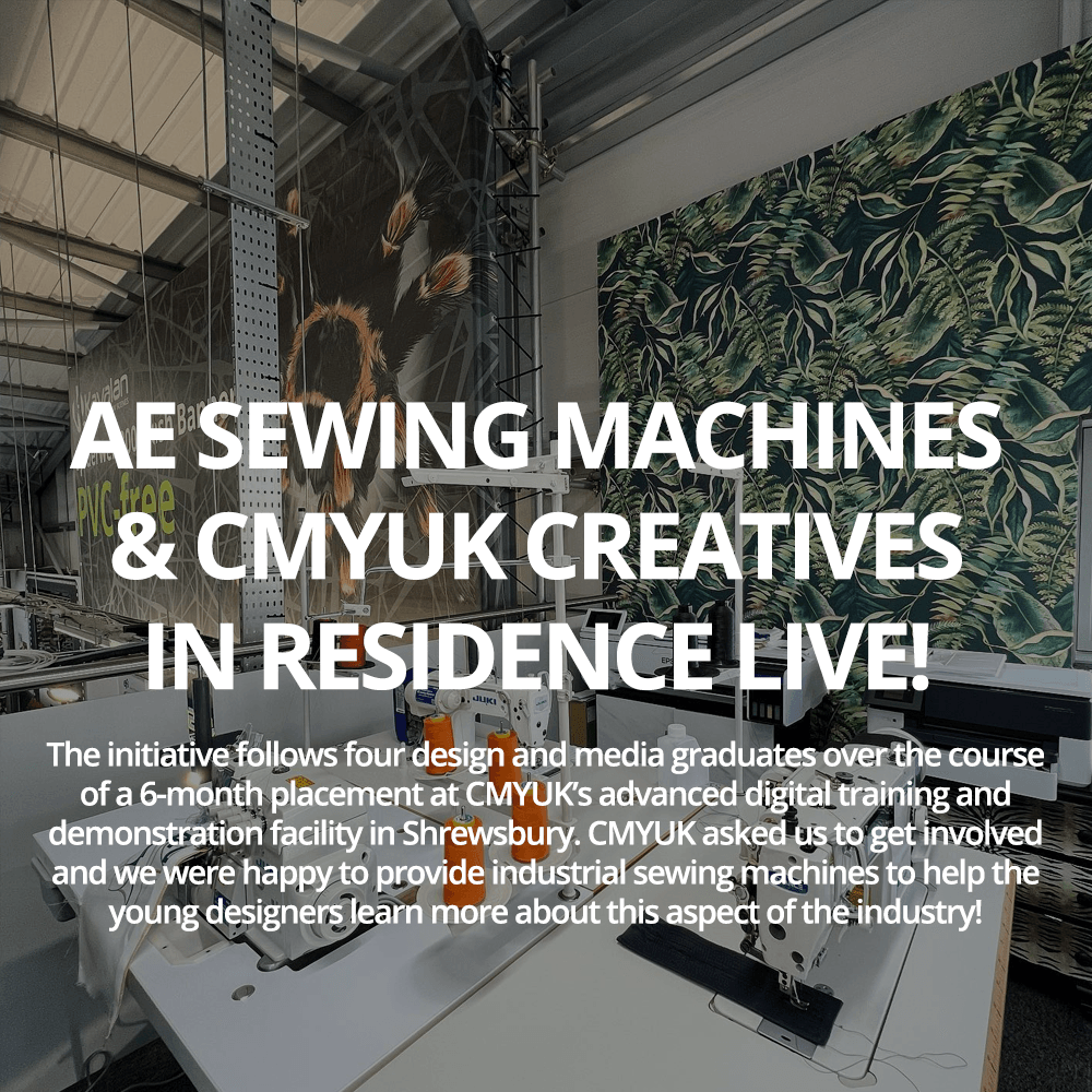 AE Sewing Machines team up with CMYUK to support their Creatives in Residence Live project and worldwide design competition! - AE Sewing Machines