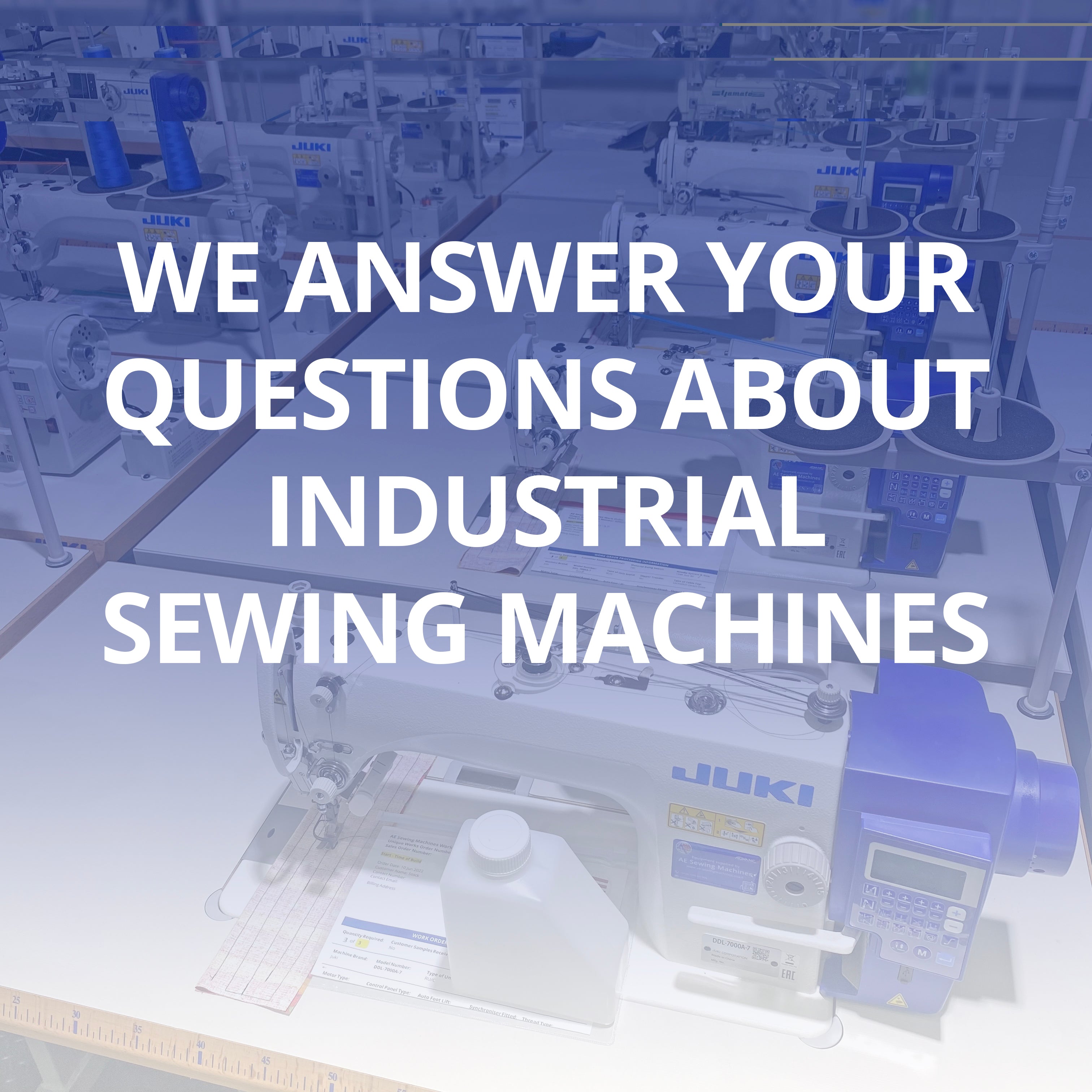 Sewing Question We answer your most frequently asked questions about industrial sewing ...