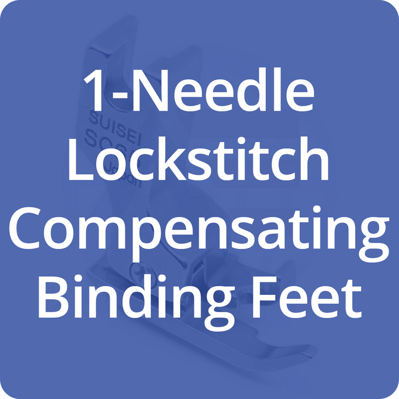 1-Needle Lockstitch Compensating Binding Feet