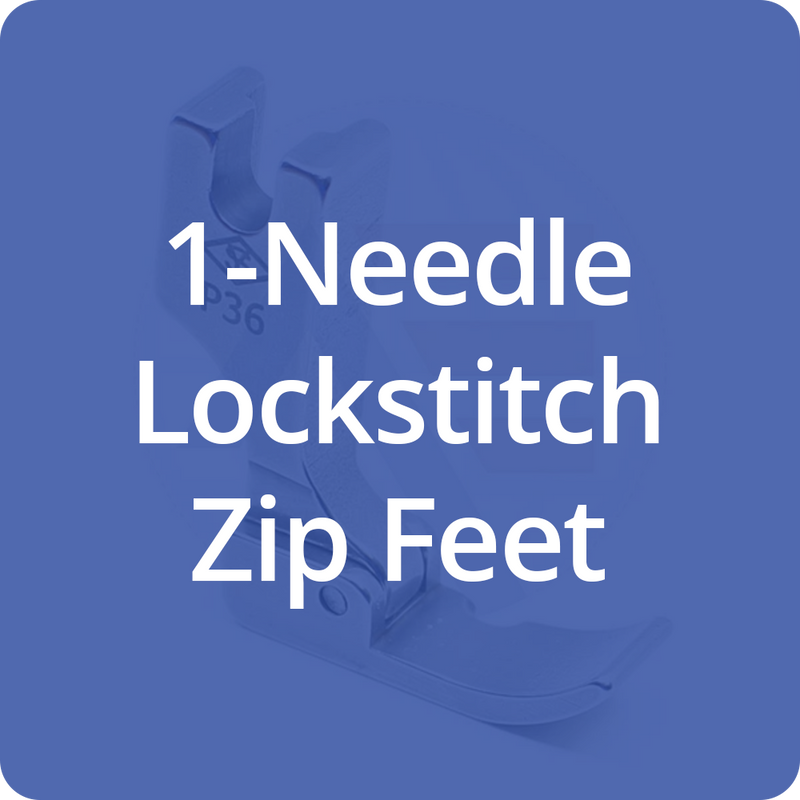 1-Needle Lockstitch Zip Feet