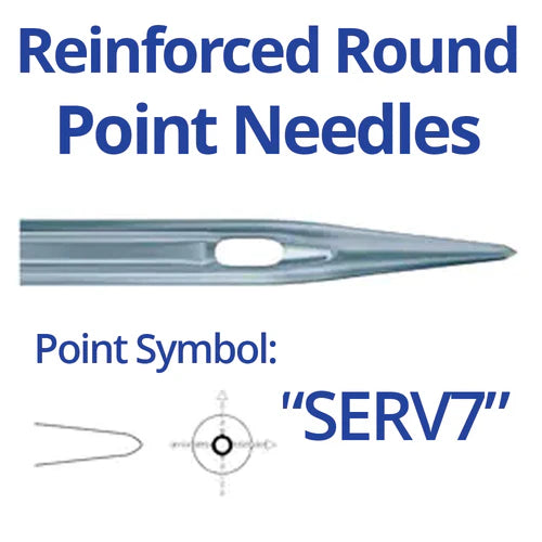 Schmetz 16x231SERV7 Reinforced Point Industrial Sewing Machine Needles
