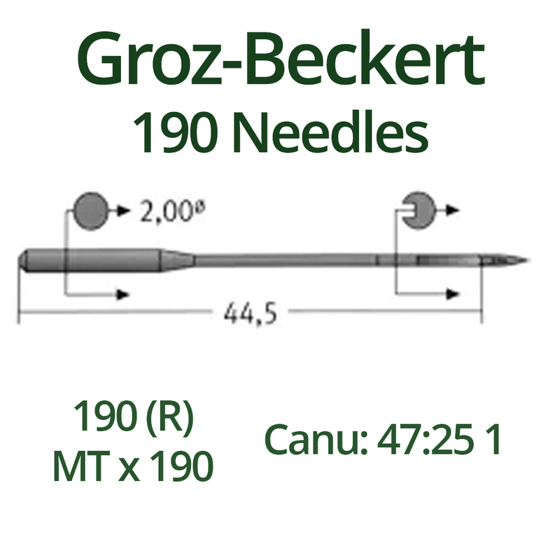 Groz Beckert 190 Industrial Sewing Machine Needles