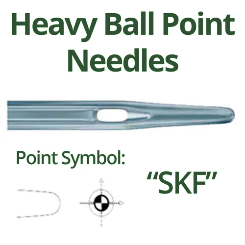 Groz Beckert 134SKF Heavy Ball Point Industrial Sewing Machine Needles