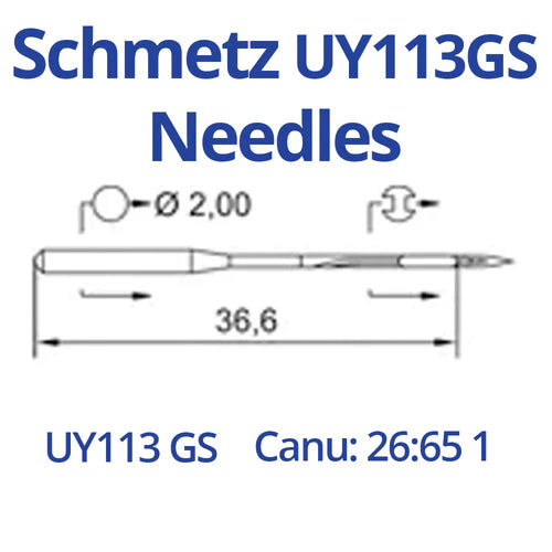 Schmetz UY113GS Industrial Sewing Machine Needles