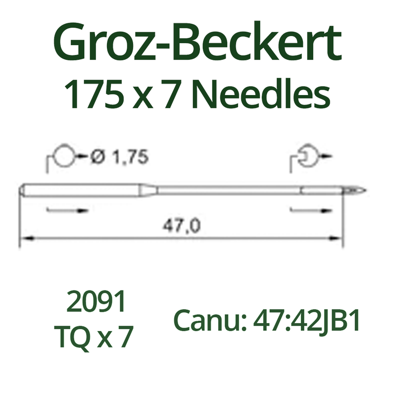Groz Beckert 175x7 Needles