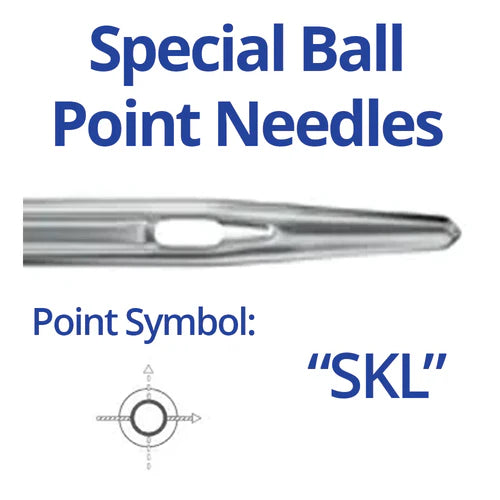 Schmetz B27SKL Extra Heavy Ball Point Industrial Sewing Machine Needles